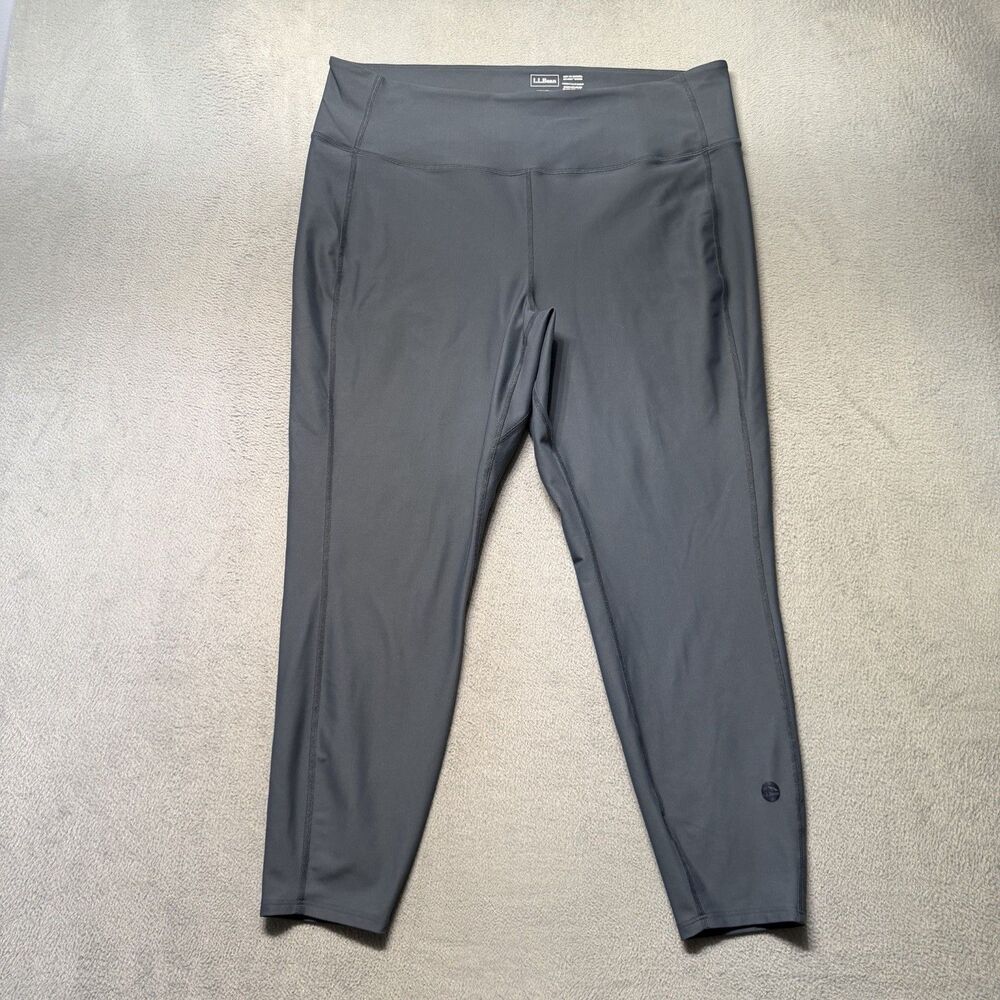 L.L.Bean Women’s 2X Regular Blue Performance Leggings Active Pants UPF 50+